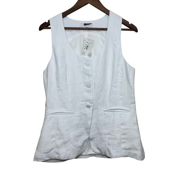 Madewell Scoopneck Cutaway Vest Size 8 NWT - Picture 2 of 8